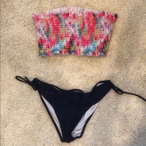 bandeau bikini set size L